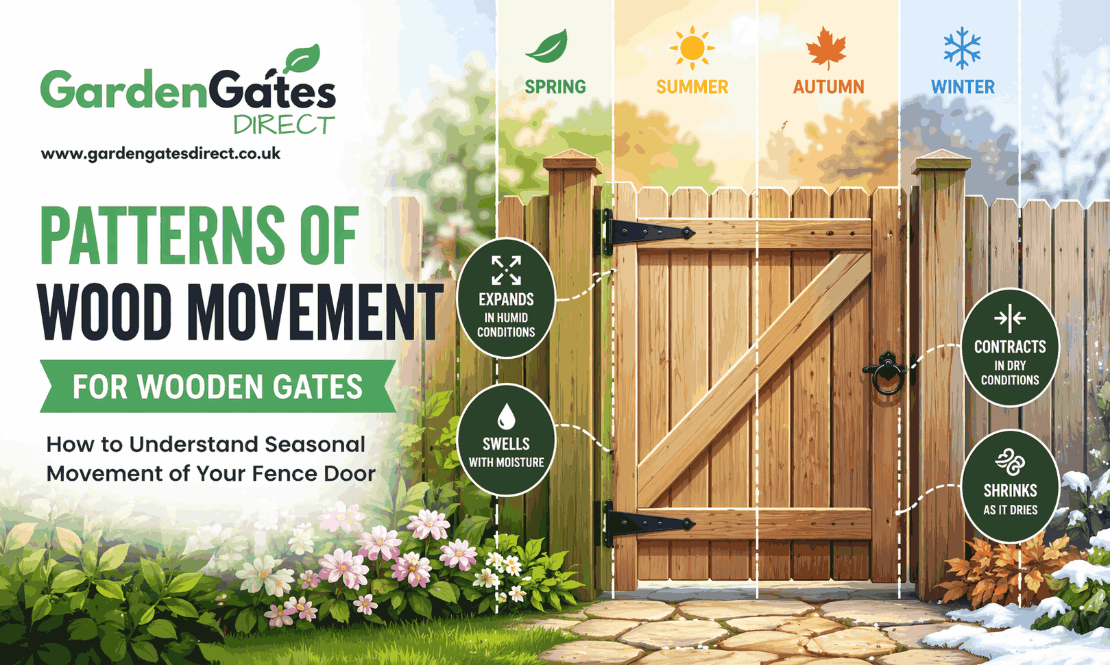 Patterns of Wood Movement for Wooden Gates: How to Understand Seasonal ...