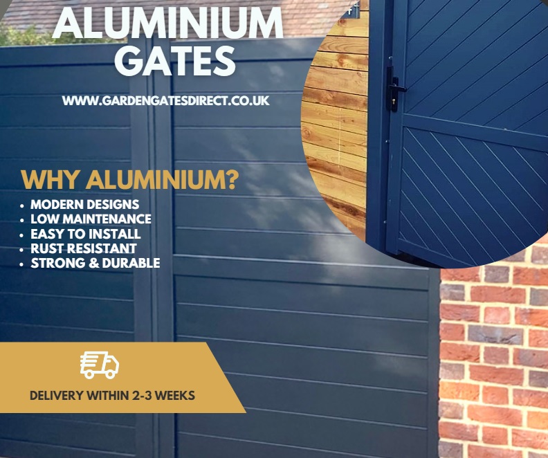 Aluminium gates banner