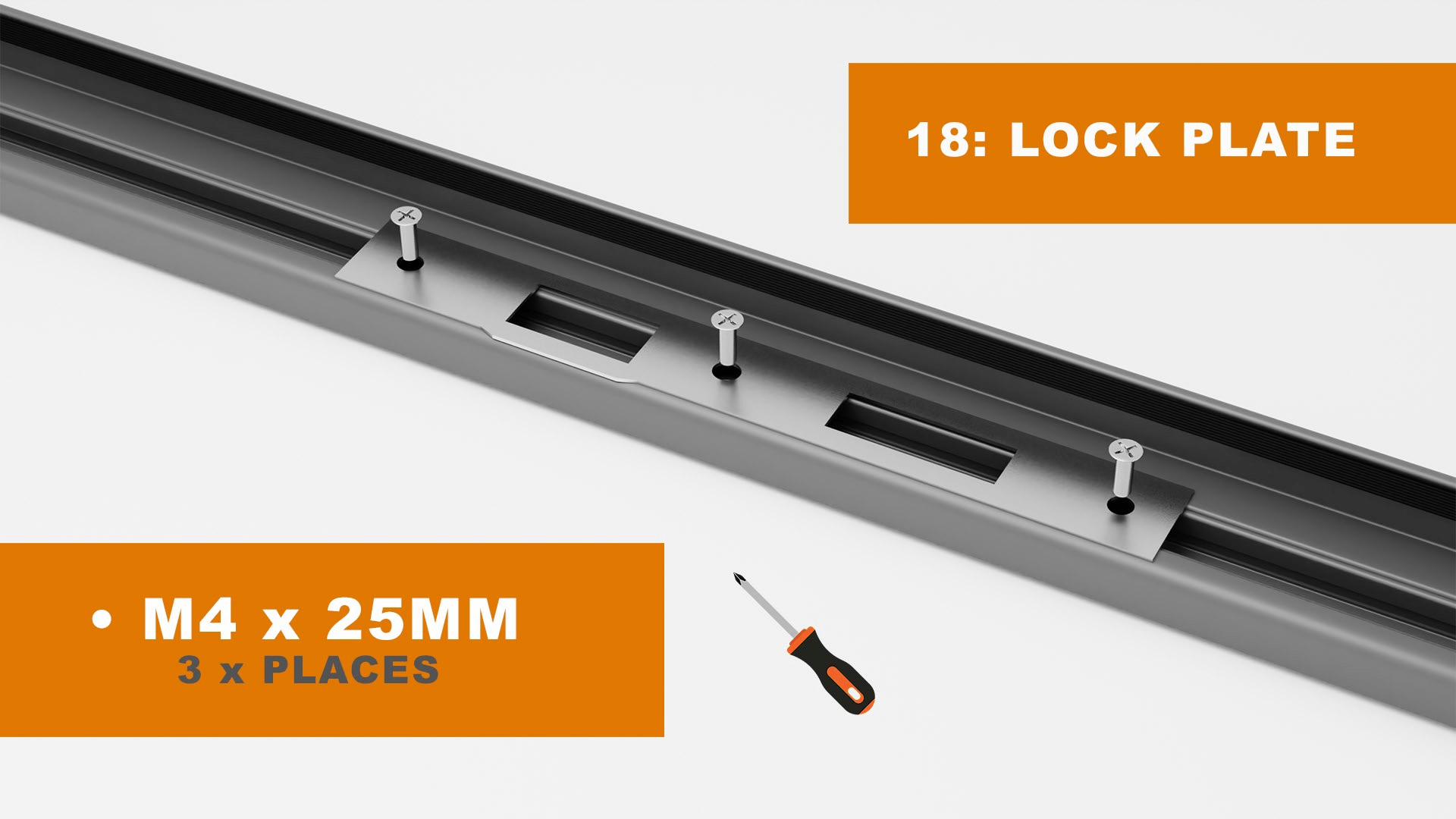 How to fit your aluminium pedestrian gate to brickwork - step 18