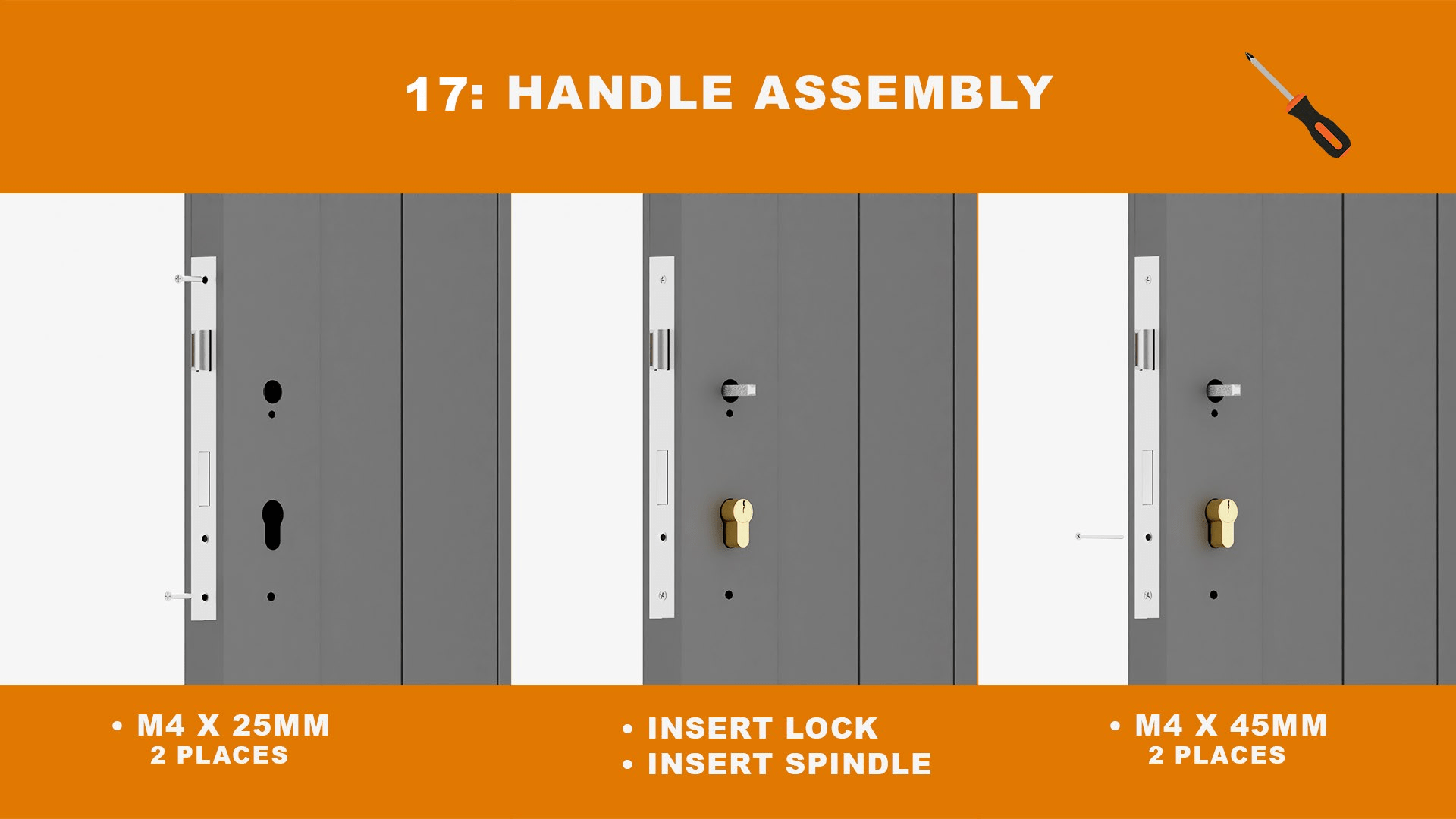 How to fit an aluminium pedestrian gate onto posts - step 17