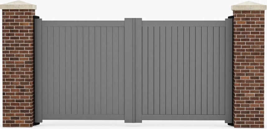 How to fit an aluminium driveway gates direct to brickwork