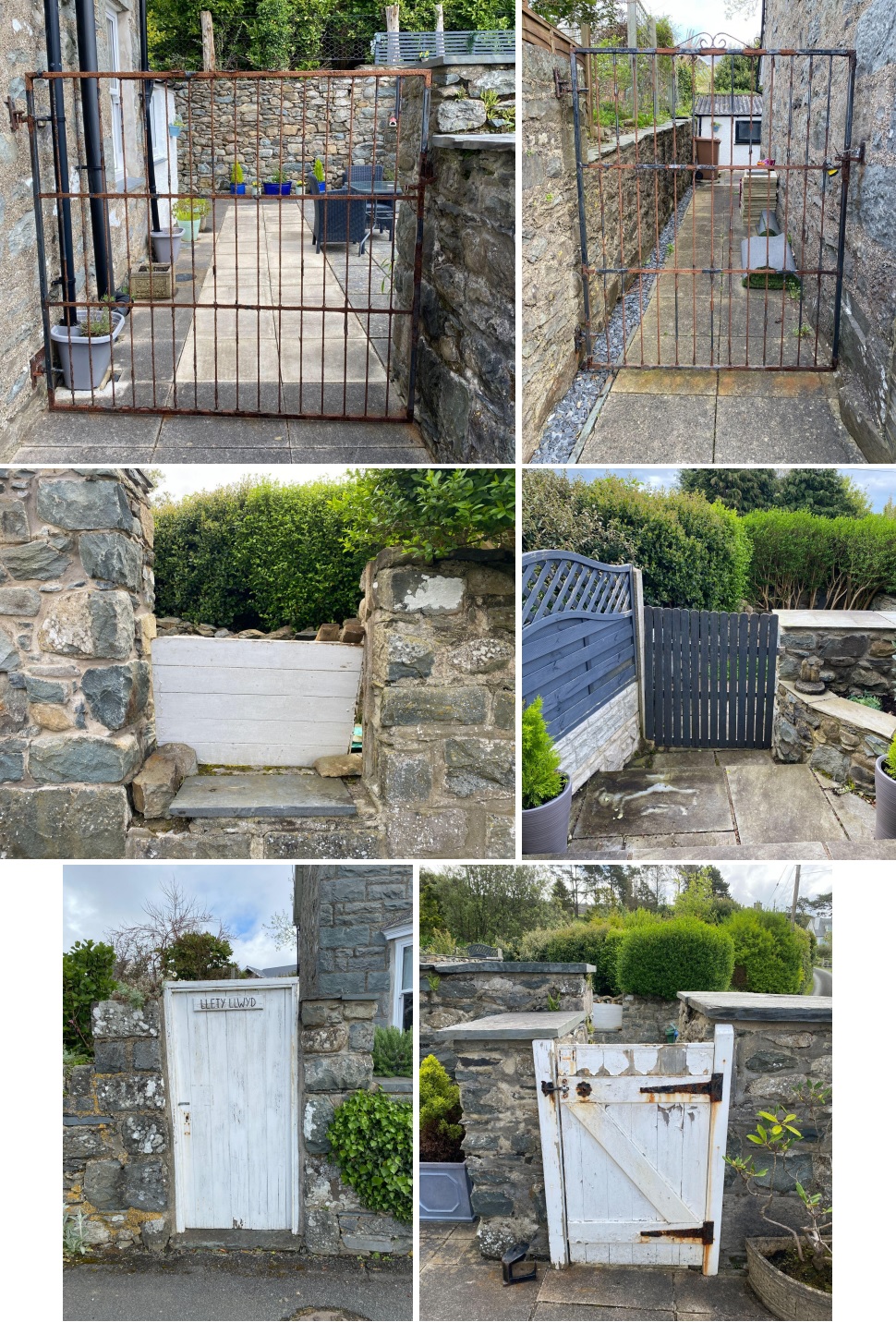 old metal and wooden gates north wales