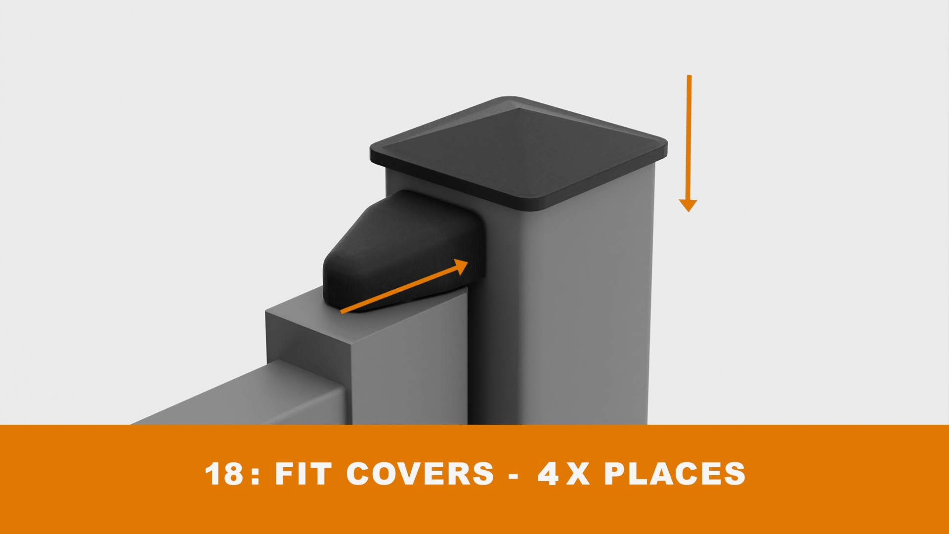 How to fit aluminium driveway gates to posts - step 17