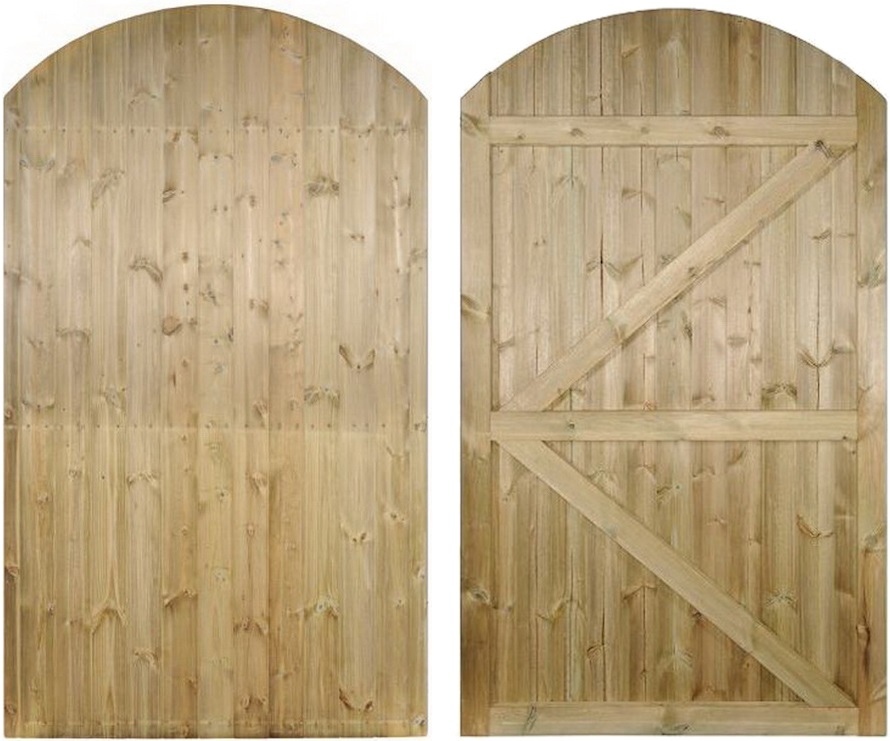 Ledge and braced wooden gate example