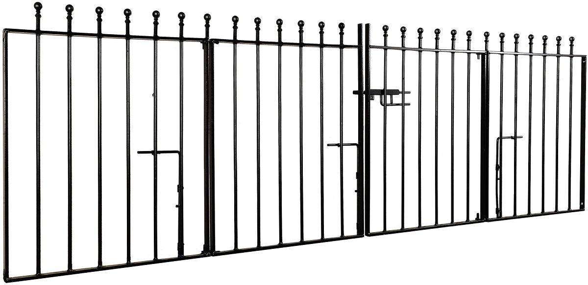 Bi fold drive gates