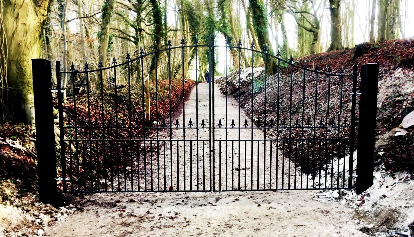 Royal Talisman arched metal driveway gate