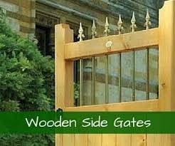 Wooden side garden gates - Click Here to view the designs