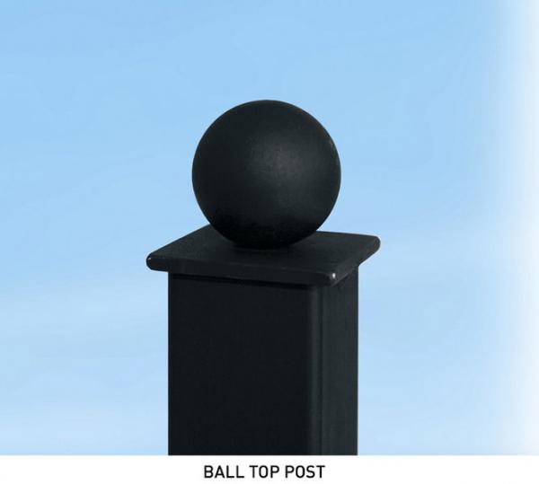 Ball Top Square Metal Post - USDB