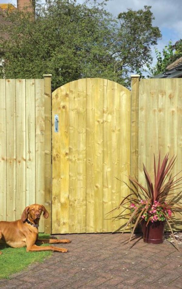 arched feather edge wooden side gate buy arched feather