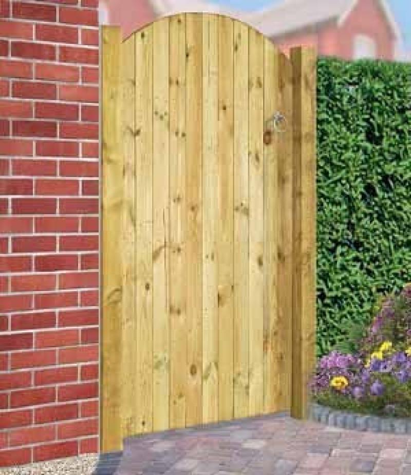 Carlton Tall Wooden Side Gate Bow Top Buy Carlton Tall Wooden Side