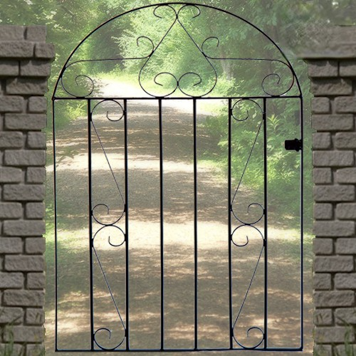 Clifton Arched Metal Garden Gate