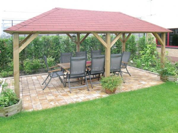 Grande Wooden Garden Gazebo | 4.9m x 2.9m