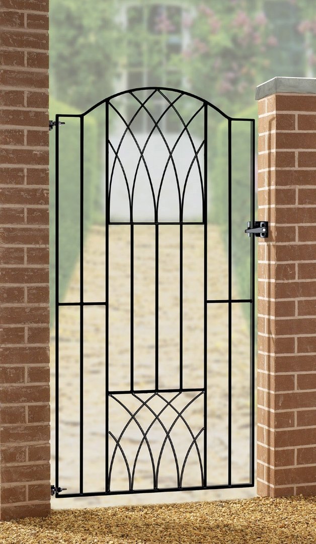 Verona Tall Metal Side Gate, How Much Are Metal Garden Gates